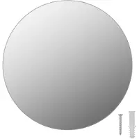 vidaXL Spiegel rond frameloos 30 cm glas