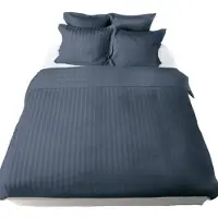De Witte Lietaer Dekbedovertrek Zygo Indigo Satijn-240 x 200 / 220 cm | Lits-Jumeaux