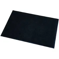 Wicotex Deurmat/droogloopmat Memphis zwart 60 x 80 cm - Deurmatten