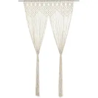 vidaXL Gordijn macramé 140x240 cm katoen