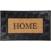 Clayre & Eef Deurmat 75x45 cm Bruin Kunststof Rechthoek Home Droogloopmat Bruin Droogloopmat