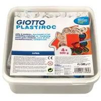 Fan Toys Gitto Plastiroc boetseerpasta, pak van 500 g, 4 pakken in hermetisch afgesloten doos