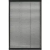 vidaXL Raamhor plissé 80x160 cm aluminium antraciet
