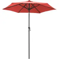vidaXL Parasol 200x224 cm aluminium terracotta