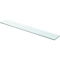 vidaXL Wandschap transparant 90x12 cm glas