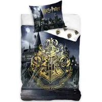Slaaptextiel Harry Potter Dekbedovertrek Goud - Eenpersoons - 140 X 200 Cm - Katoen