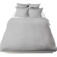 De Witte Lietaer Dekbedovertrek Zygo Silver Grey Satijn-200 x 200 / 220 cm | 2-Persoons