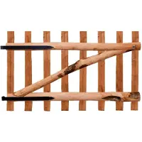vidaXL Poort enkel 100x60 cm geïmpregneerd hazelaarhout