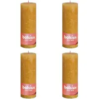 Bolsius stompkaars Rustiek (19xØ6,8 cm) (set van 4)