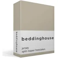 Beddinghouse - Jersey - Split-topper - Hoeslaken - 160x220 cm - Zand