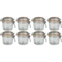 Le Parfait 8x Luchtdichte weckpottentransparant glas 350 ml - Weckpotten
