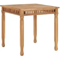 vidaXL Tuintafel 80x80x80 cm massief teakhout