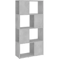 vidaXL Boekenkast/kamerscherm 60x24x124,5 cm betongrijs