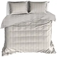 De Witte Lietaer Dekbedovertrek Zygo Atmosphere Satijn-240 x 200 / 220 cm | Lits-Jumeaux