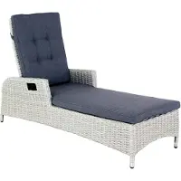 Oosterik Home Ligbed Long Beach Salty Grey D 162 x B 68 x H 105 cm