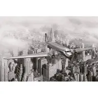 Blokker Dimex Airplane Vlies Fotobehang 375x250cm 5-banen