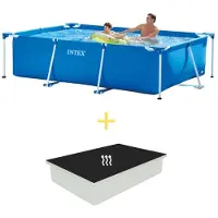 Intex Zwembad - Frame Pool - 260 x 160 x 65 cm - Inclusief Solarzeil