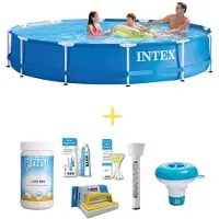 Intex Framezwembad, rond - 366x76 cm - 7-delig, model S21333