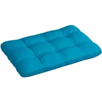 vidaXL Palletkussen 120x80x12 cm stof blauw