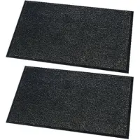 Blokker 2x Stuks Deurmatten/droogloopmatten Moorea Antraciet Grijs 60 X 80 Cm - Deurmatten