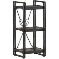 vidaXL Boekenkast met 3 schappen 40x30x80 cm massief mangohout