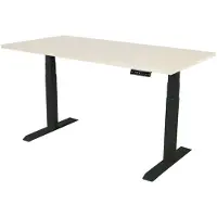 Sedero Elektrisch verstelbaar bureau - 140x80 cm - Dual motor - Zwart / Licht eiken
