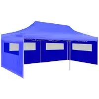 vidaXL Partytent pop-up inklapbaar 3x6 m blauw