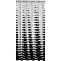 Pisla Douchegordijn Speckles Zwart 180x200 cm