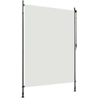 vidaXL Rolgordijn voor buiten 150x270 cm crème