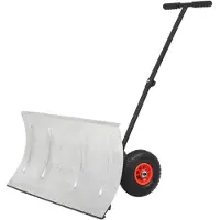 vidaXL Hand sneeuwschuiver met wielen, 100 x 44 cm