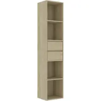 vidaXL Boekenkast 36x30x171 cm bewerkt hout sonoma eikenkleurig