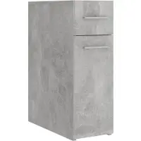 vidaXL Apothekerskast 20x45,5x60 cm bewerkt hout betongrijs