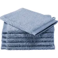 De Witte Lietaer Washandje Contessa Stone Blue (set van 6)