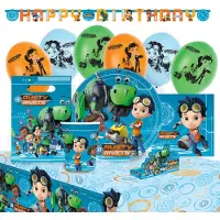 Amscan Feestpakket Rusty Rivets Blauw/groen 56-delig