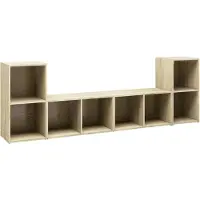 vidaXL Tv-meubelen 4 st 72x35x36,5 cm bewerkt hout sonoma eikenkleurig