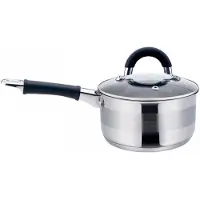 King Hoff 1256 - steelpan met deksel - Ø18 cm - rvs - 2,1 liter