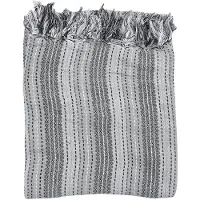 Clayre & Eef Plaid 125x150 cm Grijs Katoen Deken Grijs Deken