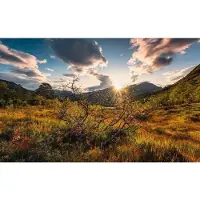 Overig Fotobehang Norwegische Herbstwelten - Meerkleurig - 2,80m X 450cm