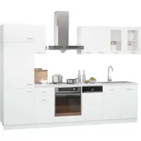 vidaXL 8-delige Keukenkastenset Lyon bewerkt hout wit