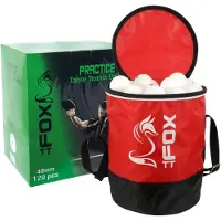 Fox TT Practice Table Tennis Balls And Bag Rood 120 Balls