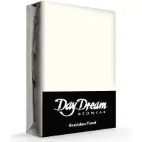 Day dream Flanel hoeslaken - ivoor - 140x200 cm