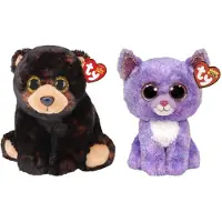 TY - Knuffel - Beanie Buddy - Kodi Bear & Cassidy Cat