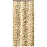 vidaXL Vliegengordijn 100x220 cm chenille beige en bruin