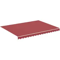 vidaXL Vervangingsdoek voor luifel 380x295 cm polyester bordeauxrood