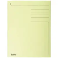 Exacompta 3-Klepsmap A4, 280 g/m², Gerecycled karton, Geel