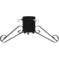 vidaXL Kerstboomstandaard 58x58x21 cm zwart
