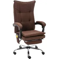 vidaXL Kantoormassagestoel stof bruin
