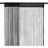 vidaXL Draadgordijnen 2 st 100x250 cm zwart