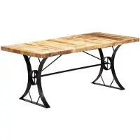 vidaXL Eettafel 180x90x76 cm massief mangohout