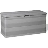 vidaXL Tuinbox 117x45x56 cm grijs